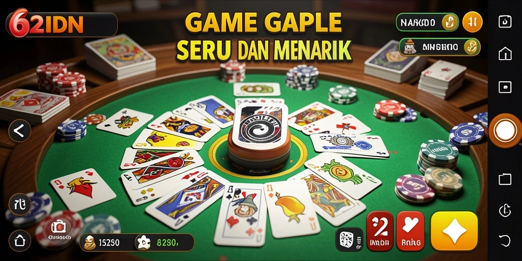 Tampilan gameplay 62IDN yang menarik dan interaktif.