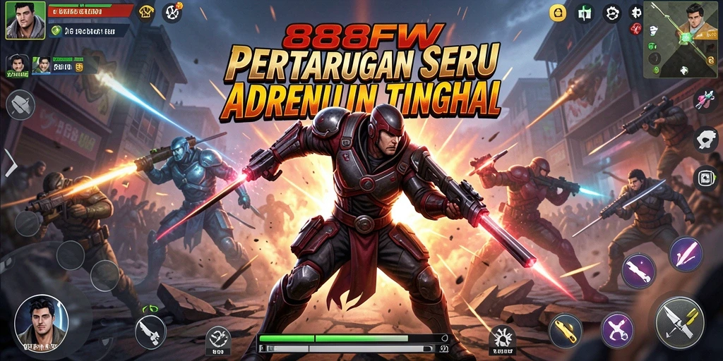 Tampilan gameplay seru dalam pertarungan Action.