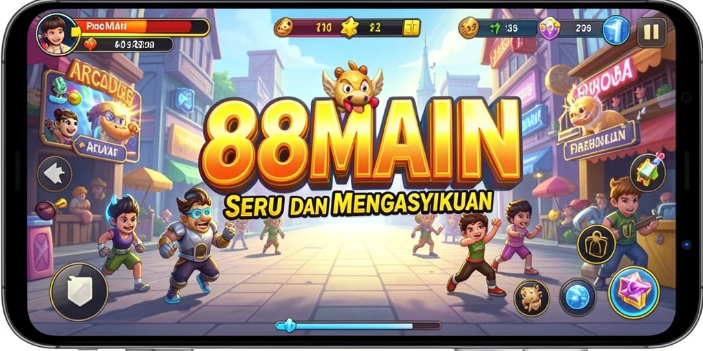 Tampilan gameplay menegangkan dari 88MAIN yang penuh aksi.