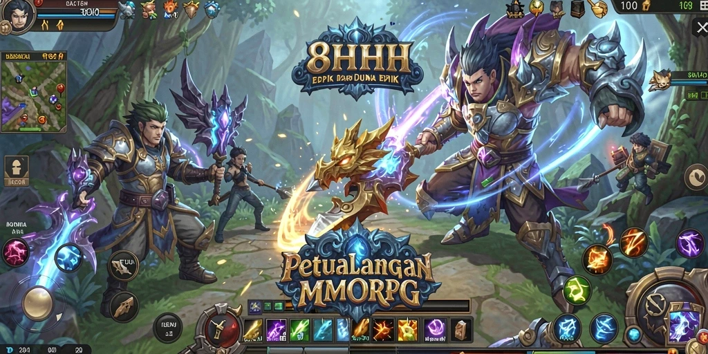 Tangkapan layar utama dari gameplay dinamis 8HHH.