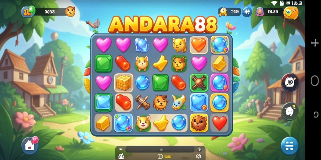 Tampilan gameplay ANDARA88 yang menarik dan penuh warna.