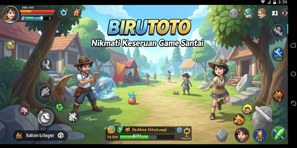 Tampilan gameplay BIRUTOTO yang menarik dan interaktif.