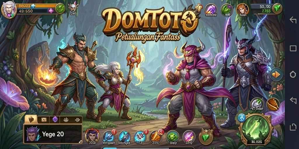 Gameplay RPG menarik dan penuh aksi dalam DOMTOTO.