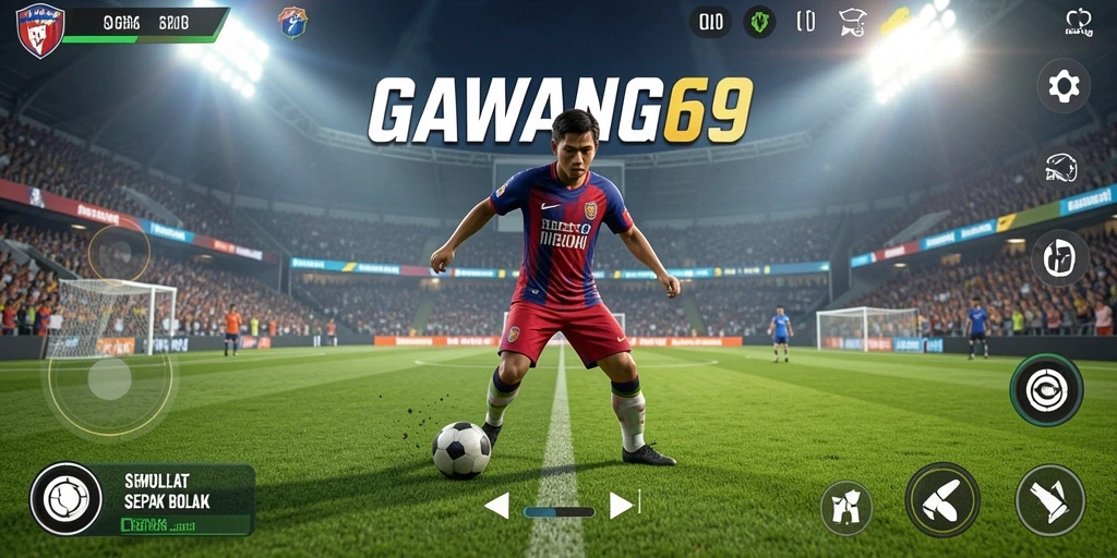 Tampilan menarik dari gameplay GAWANG69 yang menampilkan simulasi pertandingan.