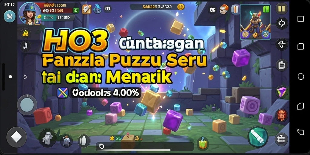 Tampilan gameplay puzzle HO3 yang menarik dan penuh warna.