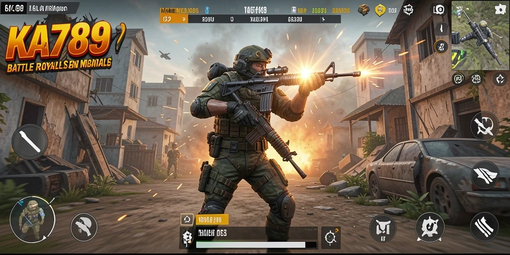 Gameplay dinamis dan seru dari KA789 di arena Battle Royale.