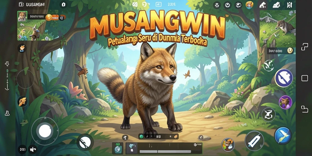 Tampilan gameplay seru di dunia terbuka MUSANGWIN.