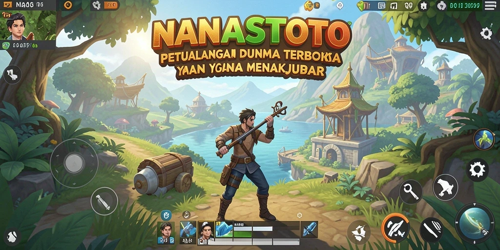 Tampilan gameplay <strong>NANASTOTO</strong> yang menakjubkan dalam dunia terbuka.