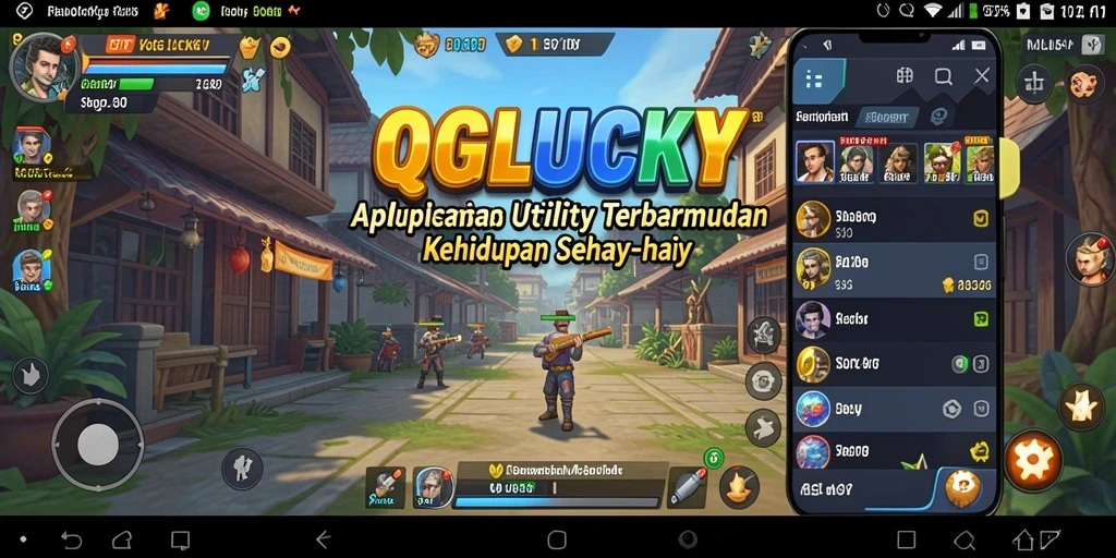 Tangkapan layar utama QGLUCKY menampilkan fitur pengingat canggih yang intuitif.