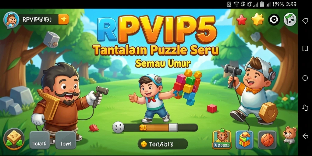 Tampilan gameplay RPVIP5 yang menarik dan penuh warna.