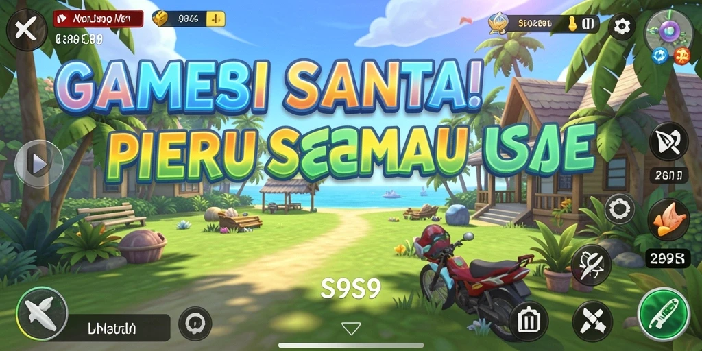 Screenshot menunjukkan gameplay S9S9 yang menyenangkan dan penuh warna.