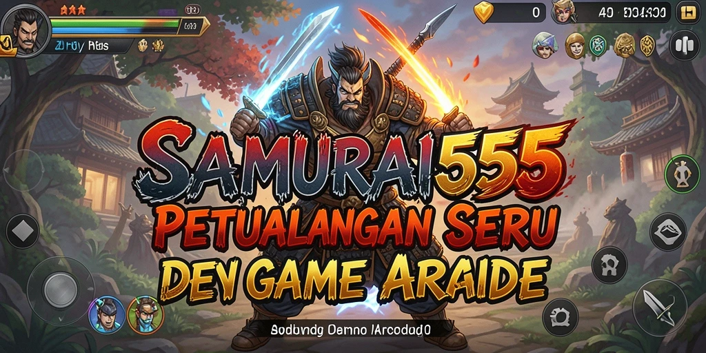 Tampilan gameplay <strong>SAMURAI555</strong> yang penuh aksi dan tantangan.