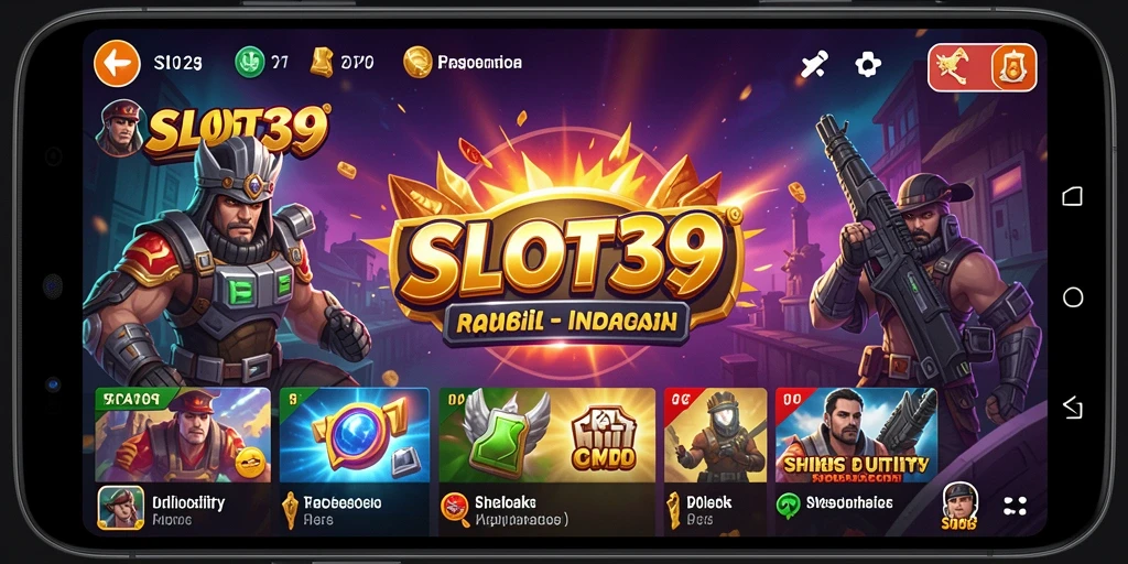 Tampilan utama SLOT39 dengan fitur-fitur utility yang menarik.
