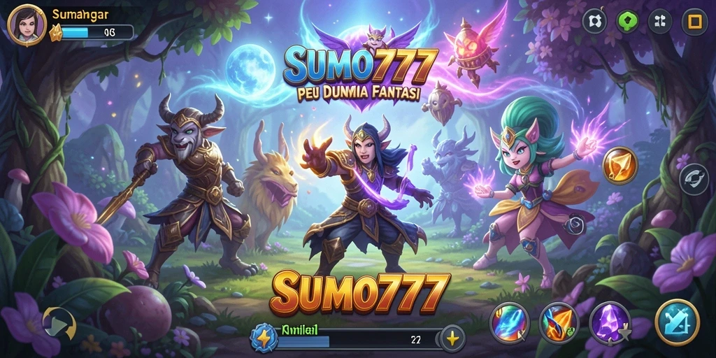 Screenshot utama SUMO777 menunjukkan aksi pertempuran yang mendebarkan.