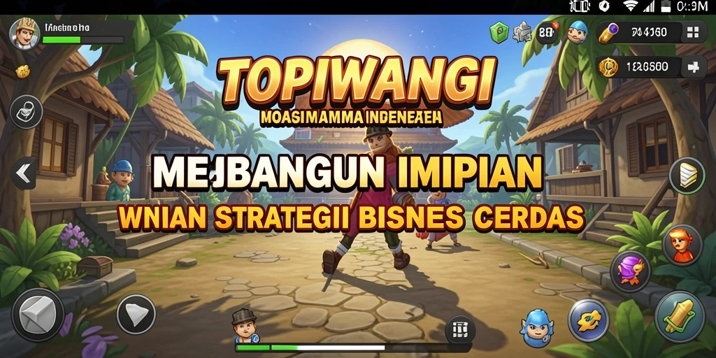 Gameplay seru saat membangun dan mengelola bisnis di TOPIWANGI.