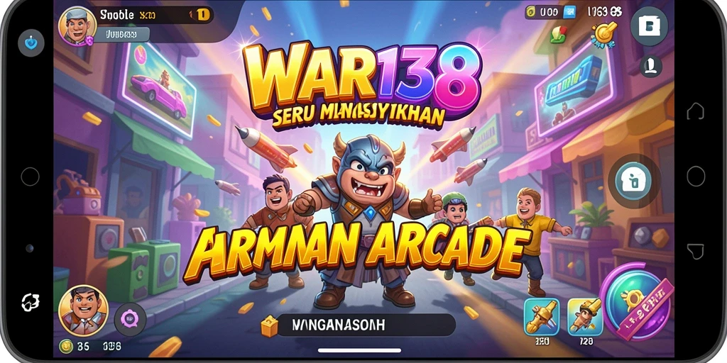 Screenshot utama WAR138 menampilkan gameplay yang seru dan penuh aksi.